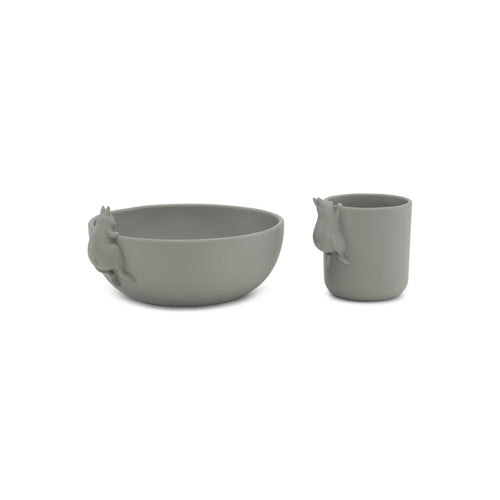 Konges Sløjd - Ensemble Bol Et Tasse Lapin - Whale