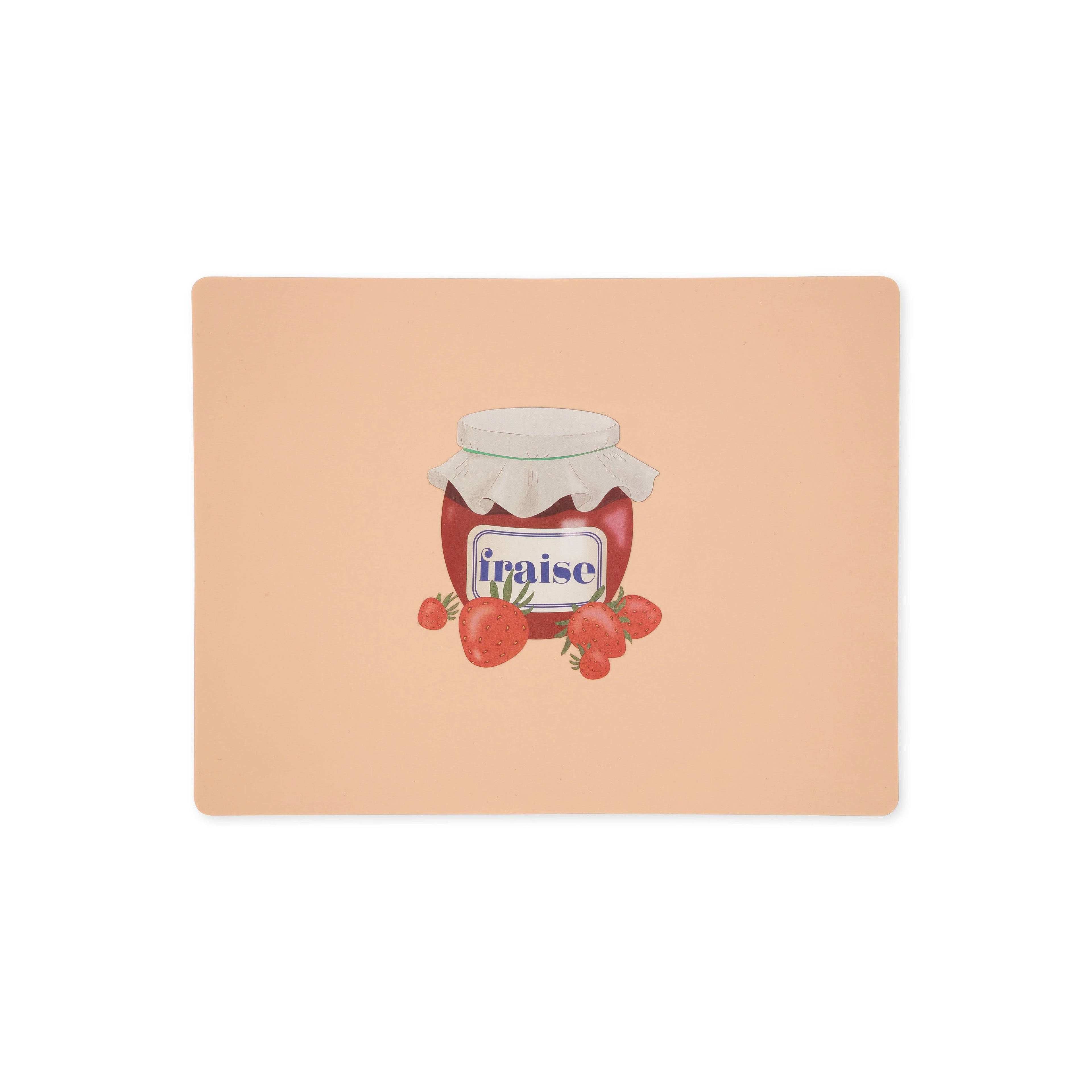 Konges Sløjd - Set De Table En Silicone - Fraise