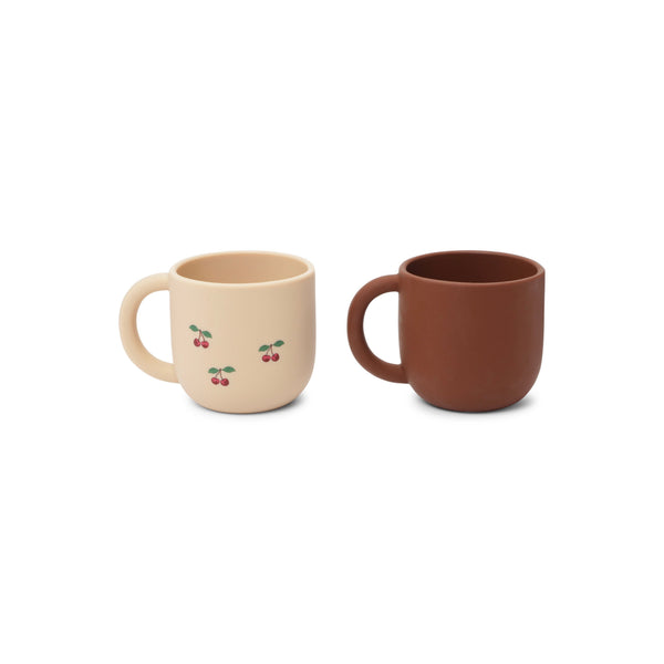 Konges Sløjd - Ensemble De 2 Tasses En Silicone - Cherry