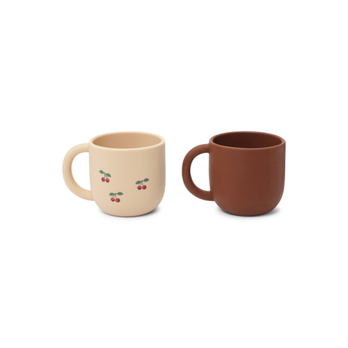 Konges Sløjd - Ensemble De 2 Tasses En Silicone - Cherry