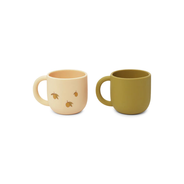 Konges Sløjd - Ensemble De 2 Tasses En Silicone - Lemon