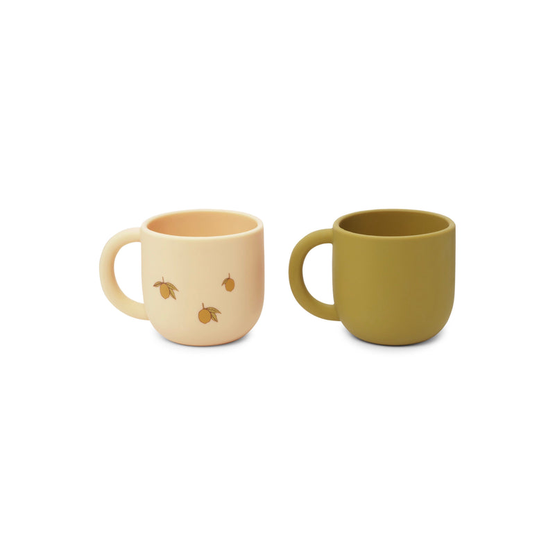 Konges Sløjd - Juego de 2 vasos de silicona - Limón