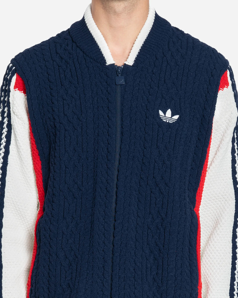 Cardigan Rétro Remix Bleu