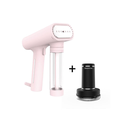 Coffret Noël: Steamer Portatif - EUNS150P Rose + Rasoir Anti-Peluches - RP10 Noir