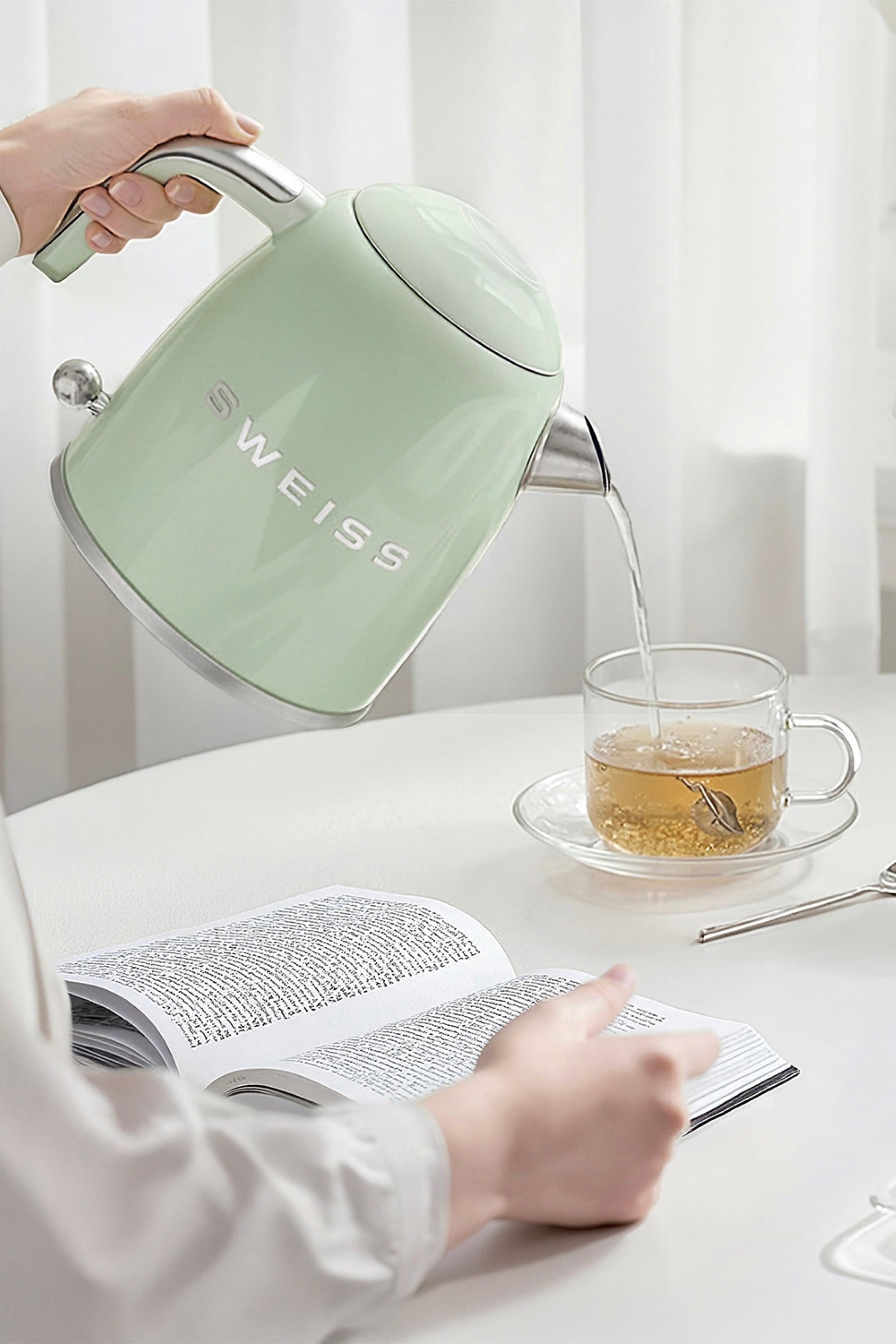 Vintage Kettle - Green - 1L
