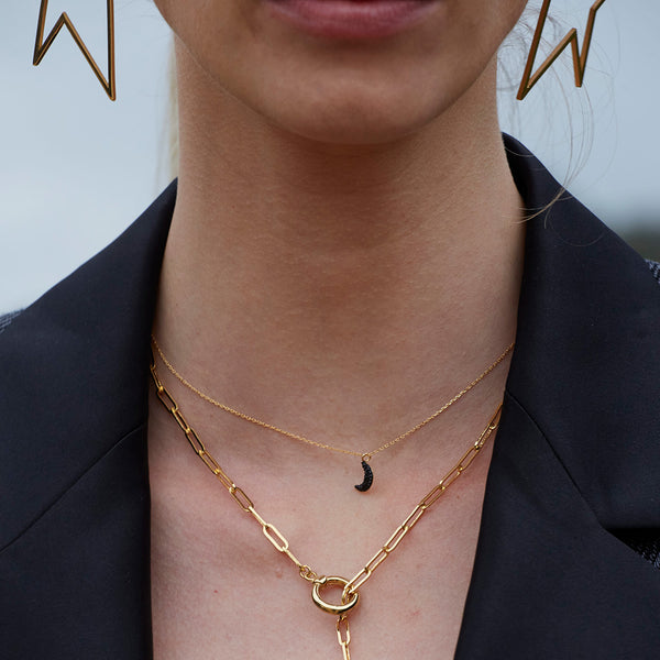 Kuchi Moon Silver Night Necklace