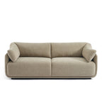Kurly - 3-Seater Sofa - Textured Fabric - Beige