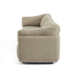 Kurly - 3-Seater Sofa - Textured Fabric - Beige