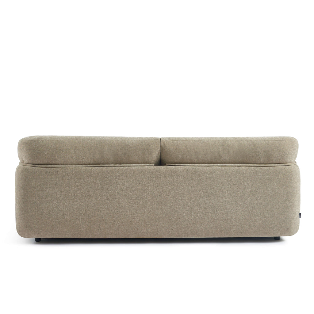 Kurly - 3-Seater Sofa - Textured Fabric - Beige