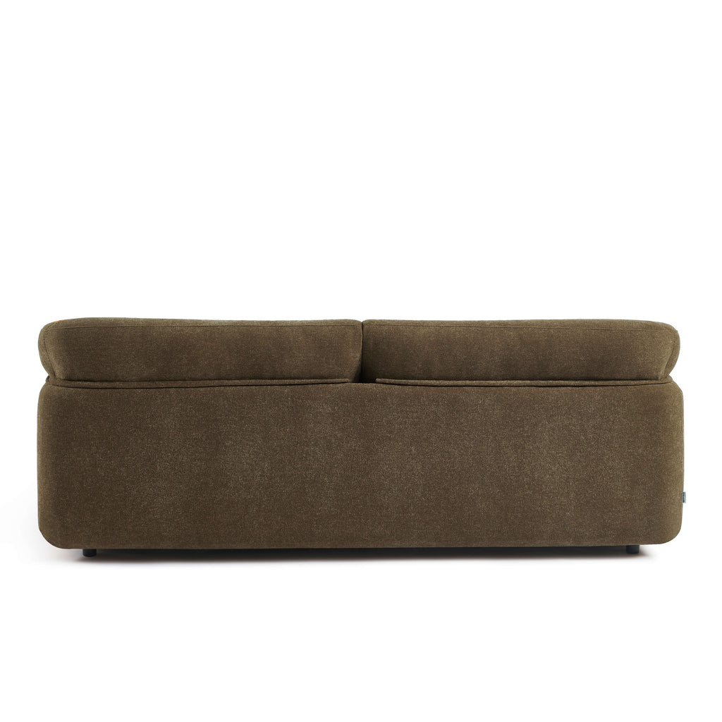 Kurly - 3-Seater Sofa - Textured Fabric - Taupe