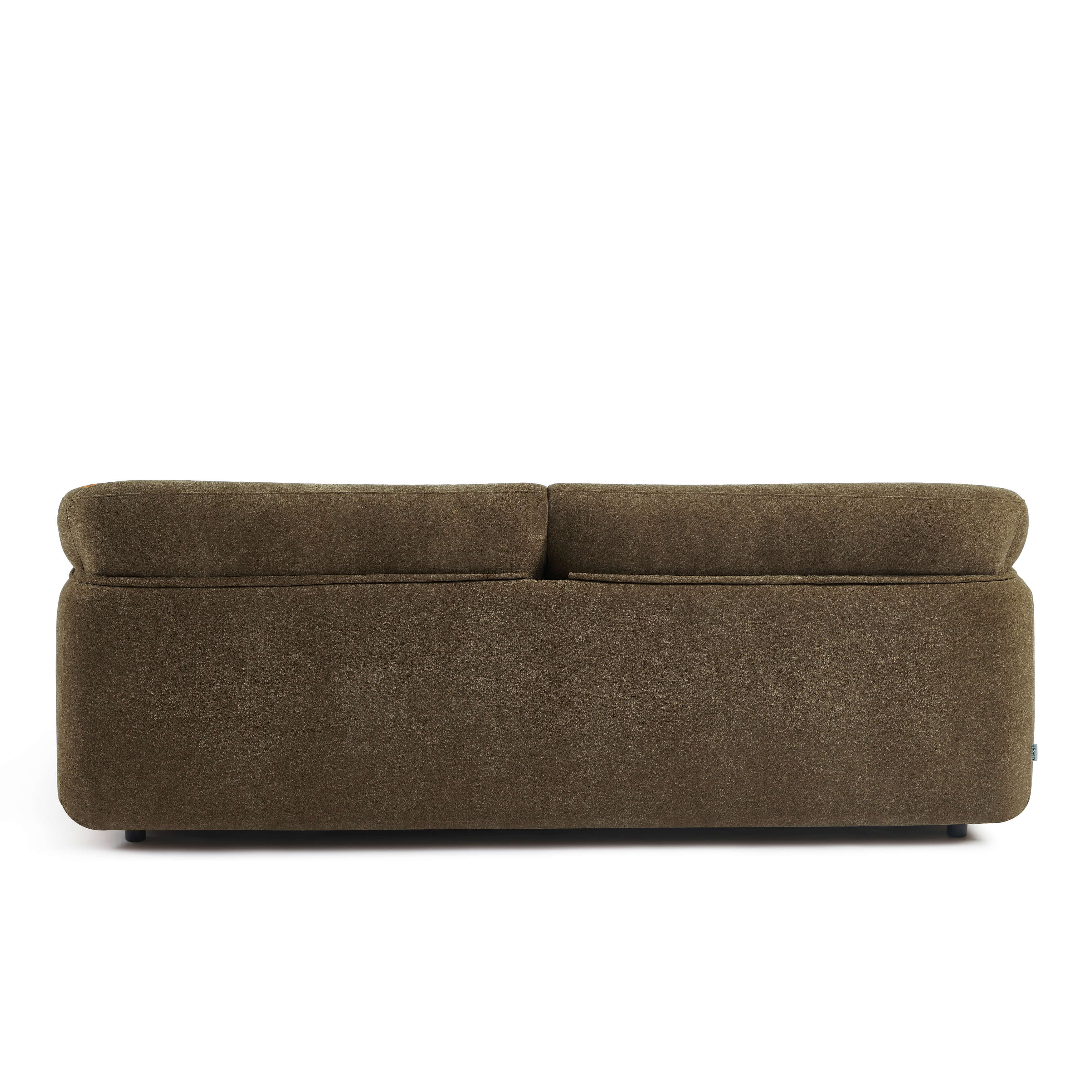 Kurly - 3-Seater Sofa - Textured Fabric - Taupe