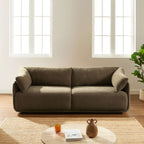 Kurly - 3-Seater Sofa - Textured Fabric - Taupe