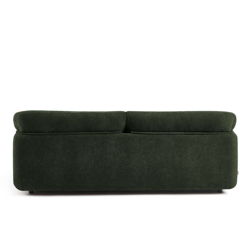 Kurly - Canapé 3 Places - Tissu Texturé - Vert