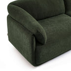Kurly - Canapé 3 Places - Tissu Texturé - Vert