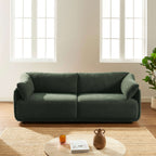 Kurly - Canapé 3 Places - Tissu Texturé - Vert