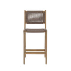 Kuta - Set di 2 sgabelli da bar per interni/esterni H66 cm - Legno di acacia e corda - Marrone chiaro