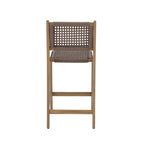 Kuta - Set di 2 sgabelli da bar per interni/esterni H66 cm - Legno di acacia e corda - Marrone chiaro