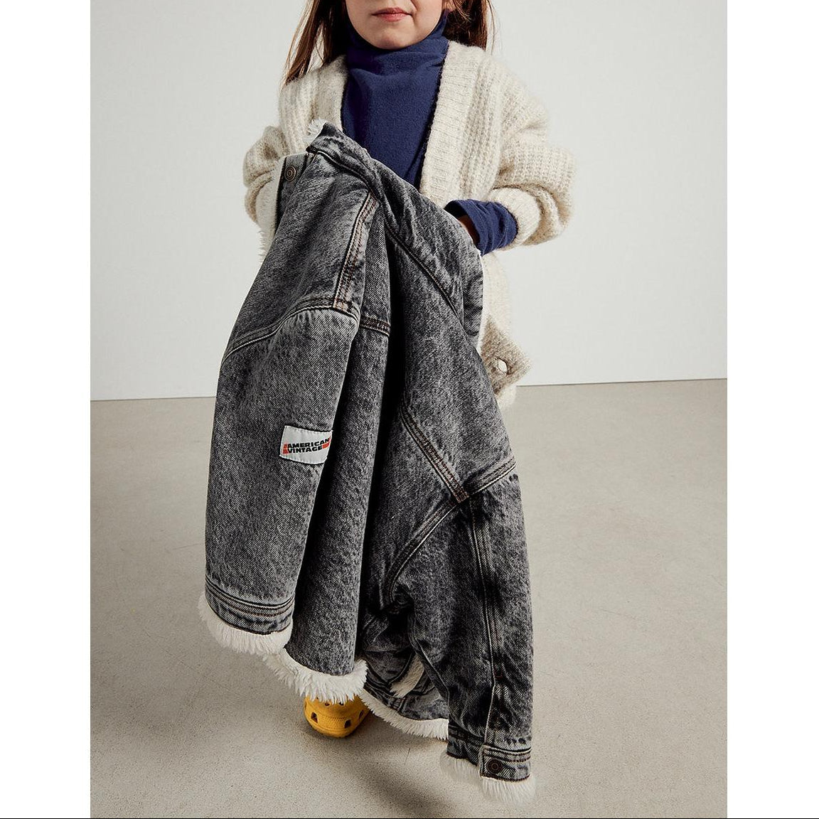 Chaqueta corta - Negro nieve - Niño