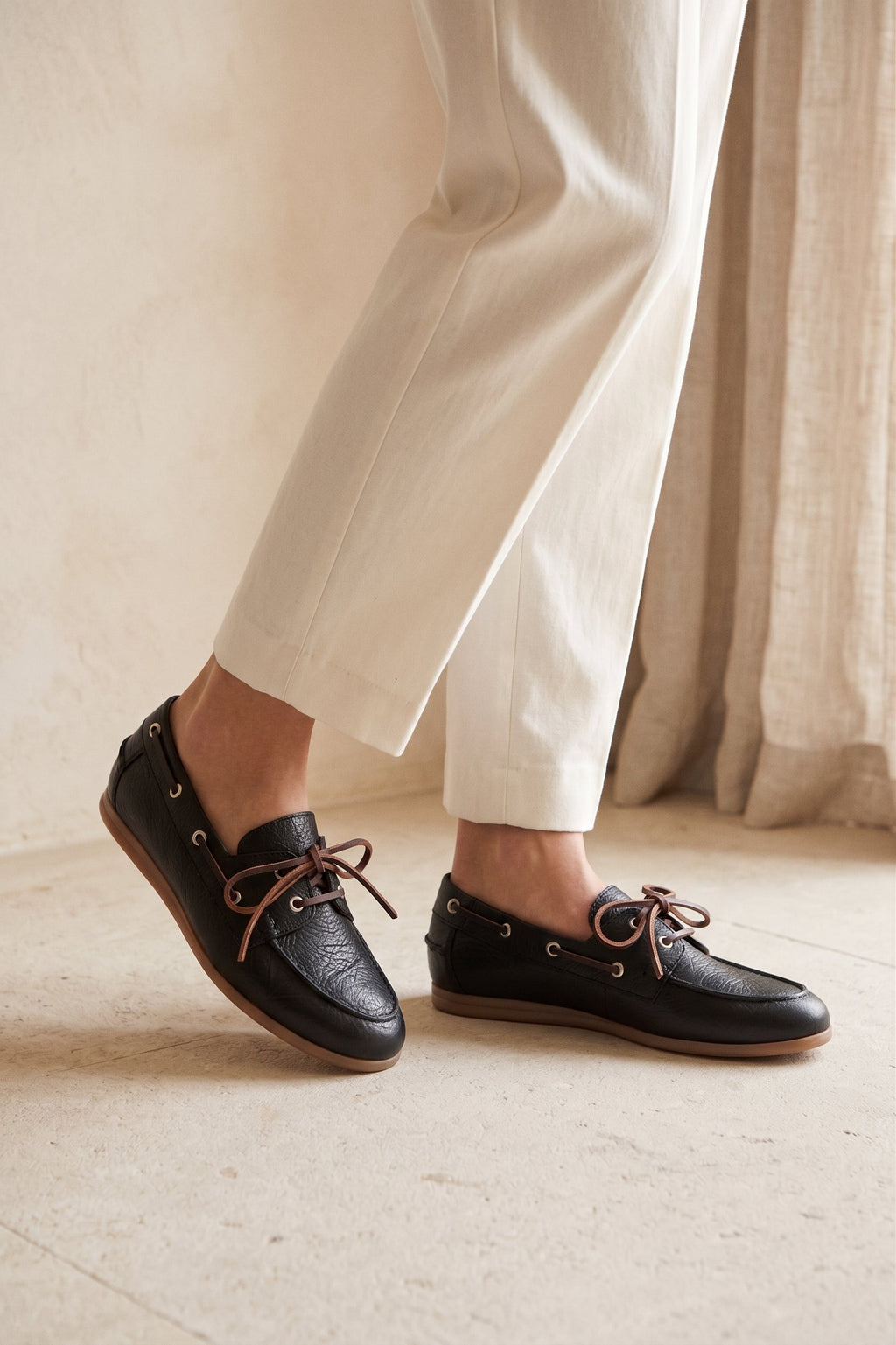 Kai Boat Shoes - Black
