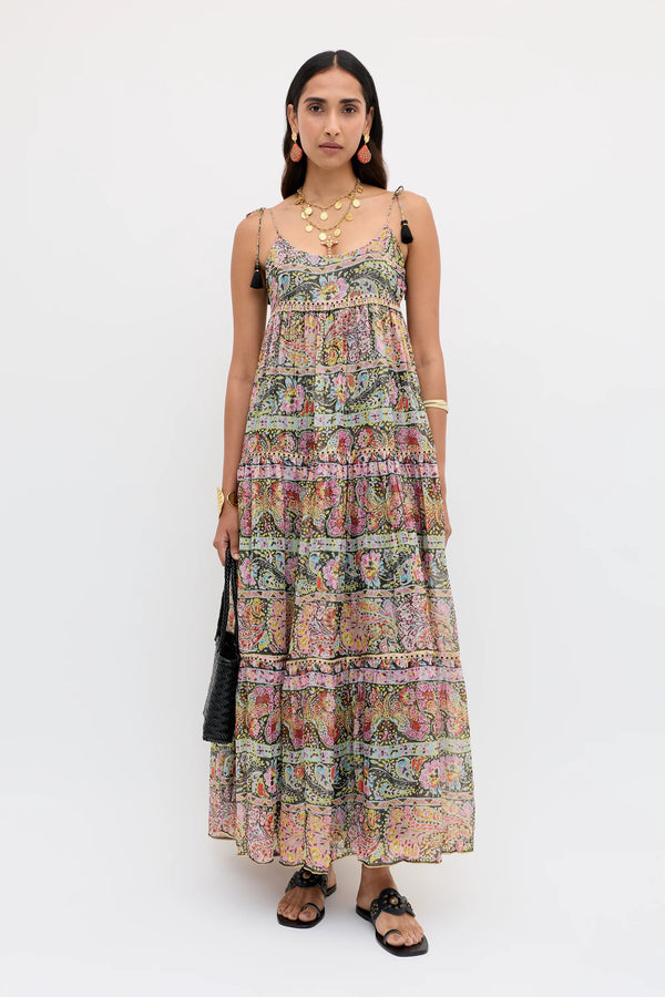 Robe Kamilah Cara Stripe Black
