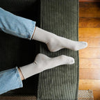 Chaussettes Lurex Pailletées Écologique - Beige