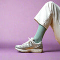 Chaussettes Lurex Pailletées En Lyocell Écologique - Vert Menthe