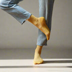 Klue Lurex-Socken Senfgelb