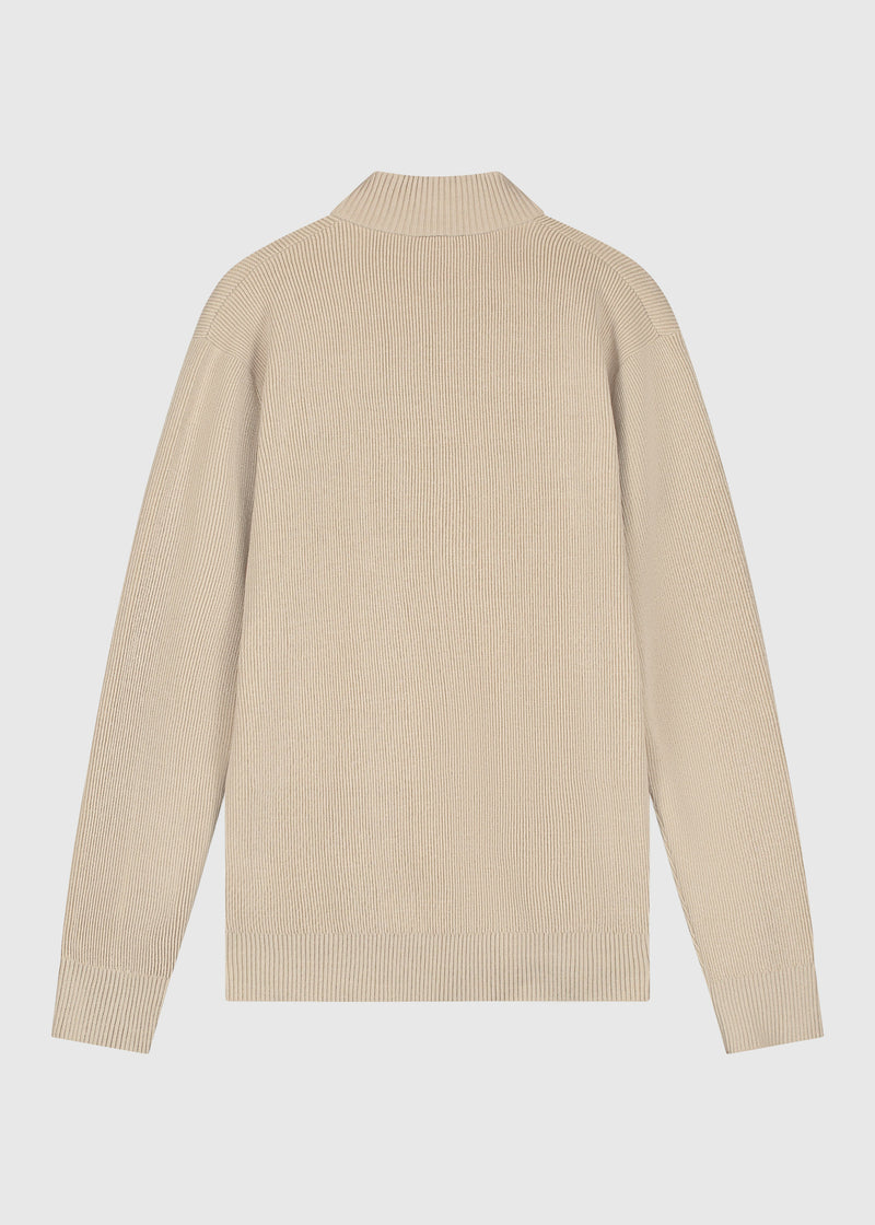 Gilet Clean Half Zip - Sand