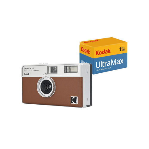 Kodak Ektar H35 Camera (Brown) + Kodak Ultramax Film 24 Poses