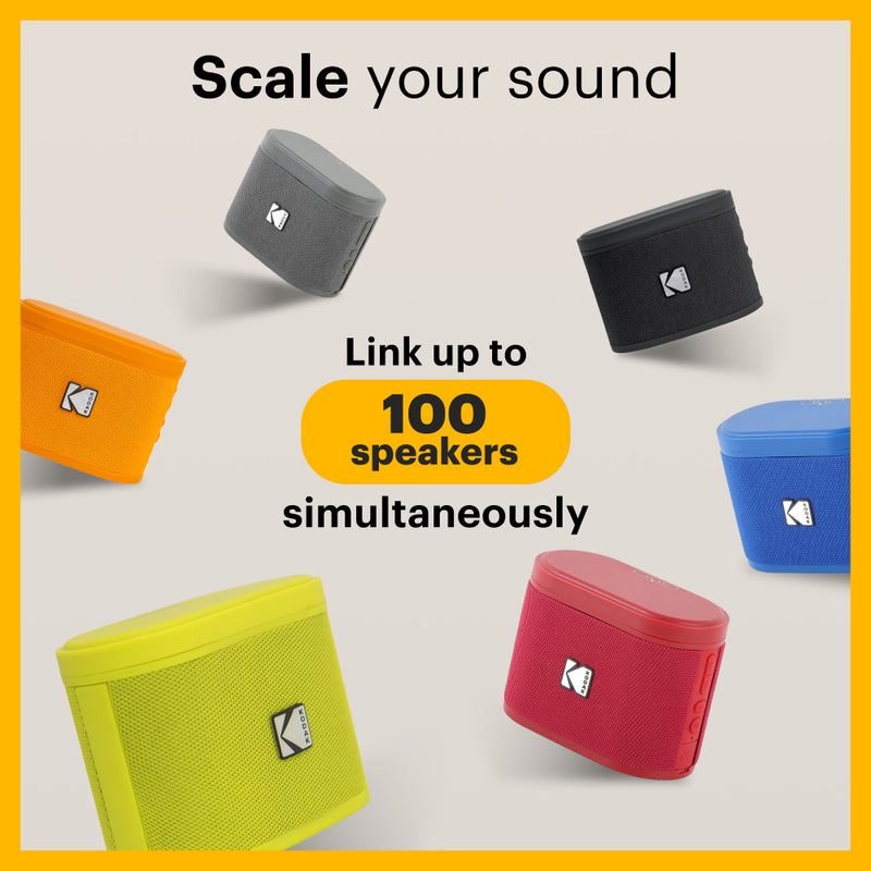 Mini Enceinte Bluetooth - Brix - Orange - Kodak
