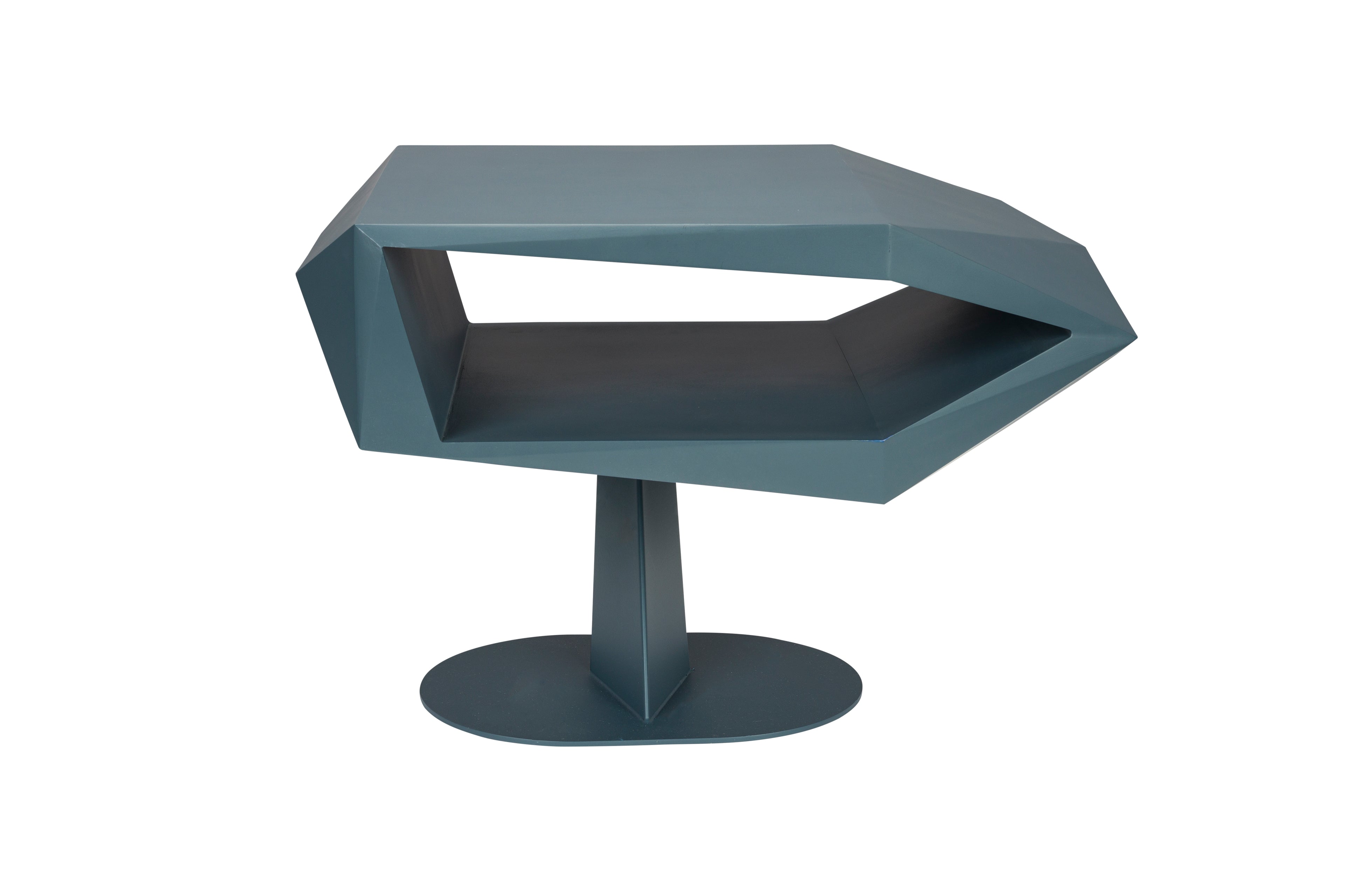 North - Side Table - Resin - Blue/Black