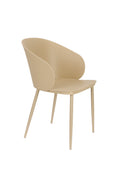 Gigi All - Dining Chair - Polypropylene Plastic - Beige/White
