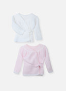 Pack of 2 Bralettes with Ties - Baby Pink