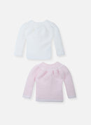 Pack of 2 Bralettes with Ties - Baby Pink