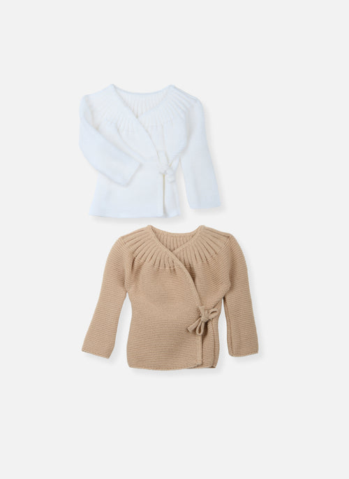 Lot De 2 Brassières À Liens - Blanc/Moka