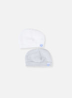 Accessoires Lot De 2 Bonnets - Blanc & Gris