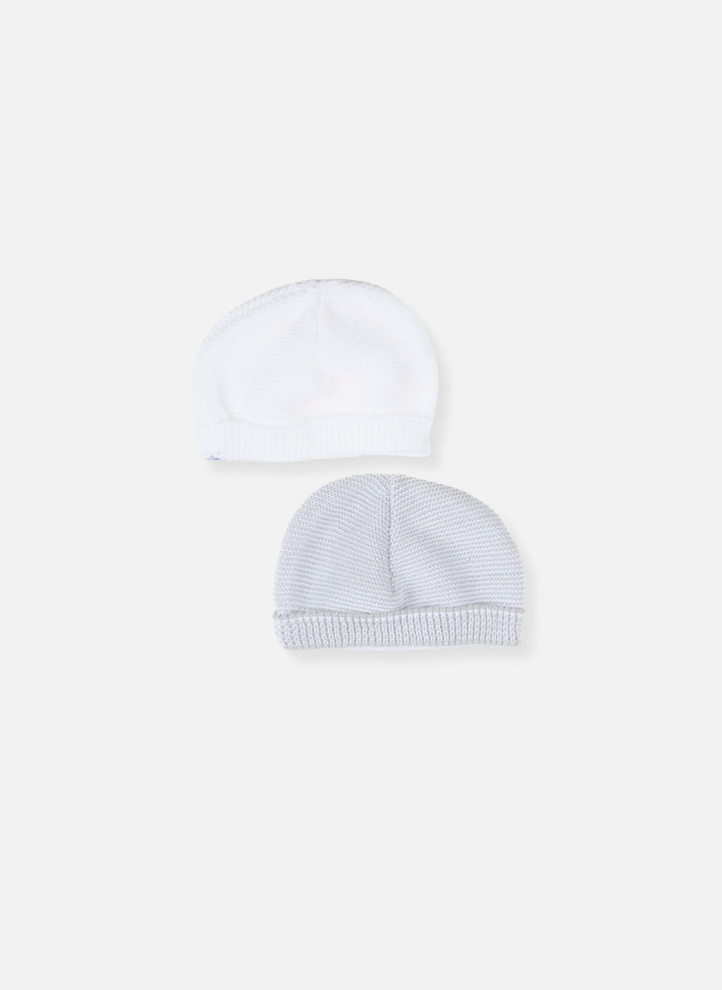 Accessoires Lot De 2 Bonnets - Blanc & Gris