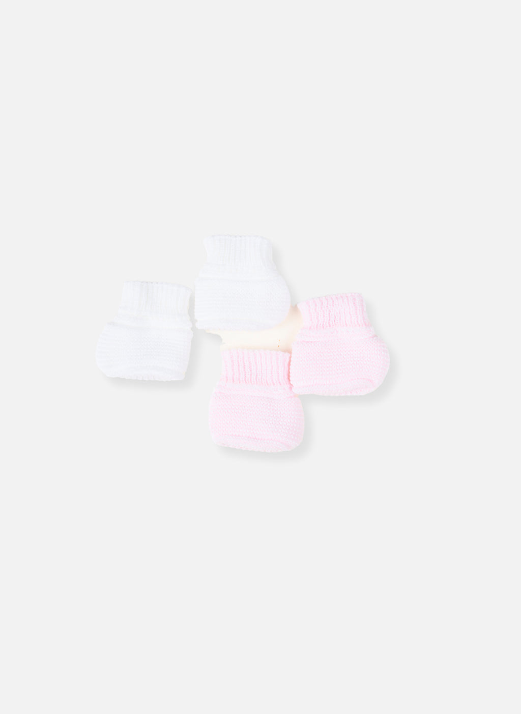 Accessoires Lot De 2 Paires De Bottons Pour Bébé - Blanc & Rose