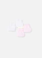 Accessoires Lot De 2 Paires De Bottons Pour Bébé - Blanc & Rose