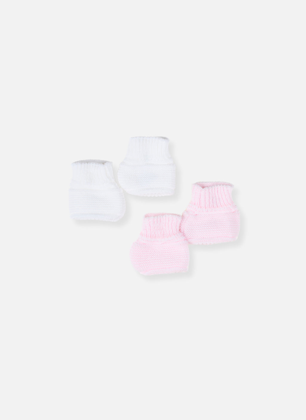 Accessoires Lot De 2 Paires De Bottons Pour Bébé - Blanc & Rose