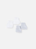 Accessoires Lot De 2 Paires De Bottons Pour Bébé - Blanc & Gris