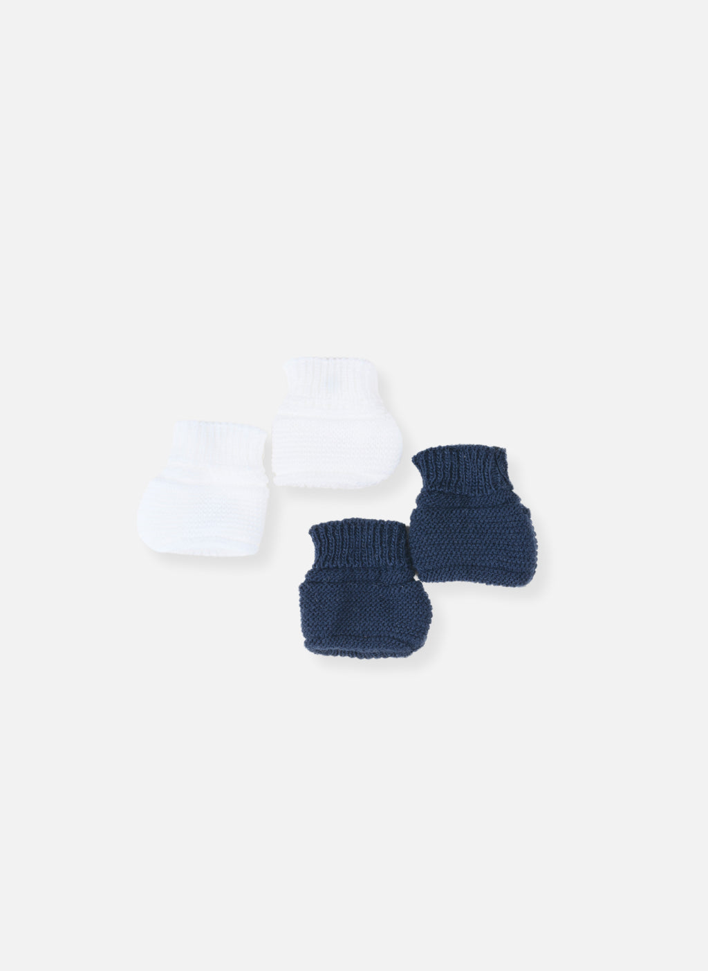 Accessoires Lot De 2 Paires De Bottons Pour Bébé - Blanc/Marine