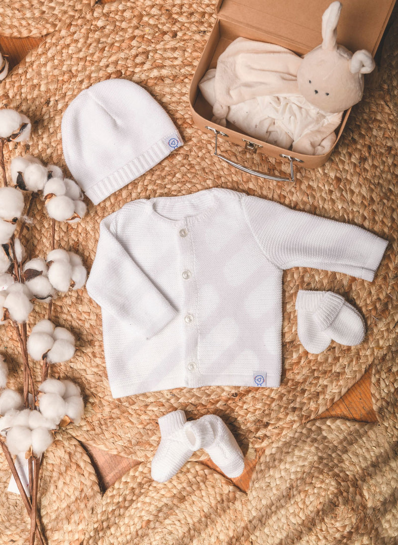 Lot Maternité Coton Bio - Blanc