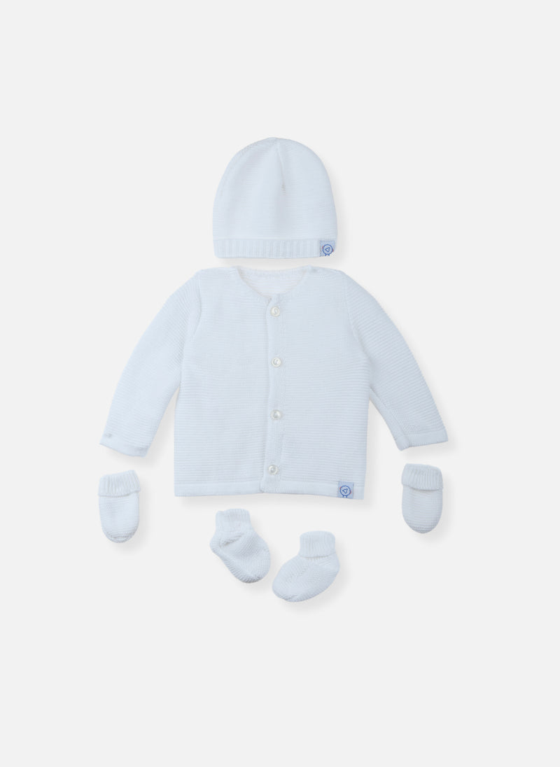 Lot Maternité Coton Bio - Blanc