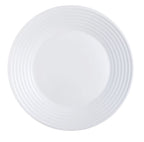 Harena - 6 platos llanos - Vidrio ópalo extra resistente - Blanco - Luminarc