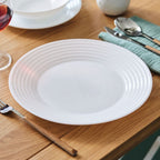 Harena - 6 platos llanos - Vidrio ópalo extra resistente - Blanco - Luminarc