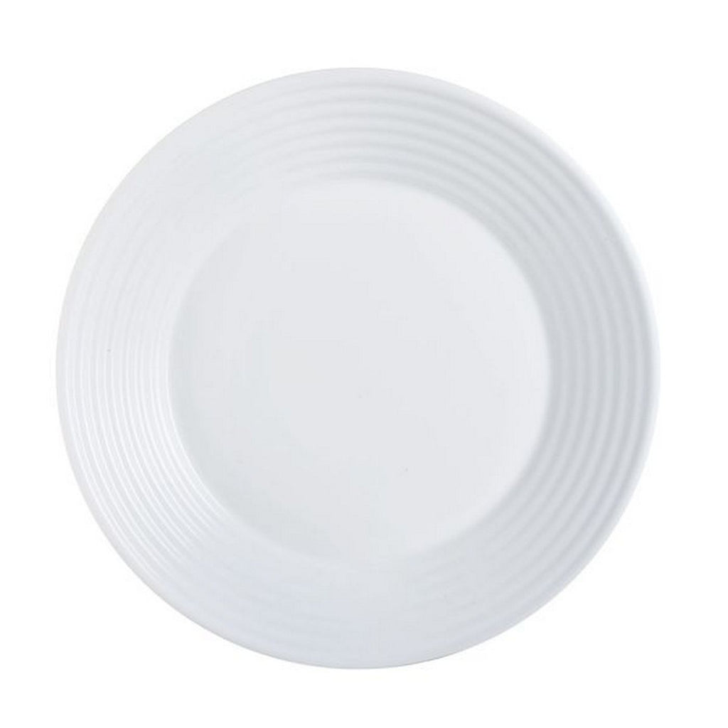 Harena - 6 Assiettes Creuses - Verre Opale Extra Résistant - Blanc - Luminarc