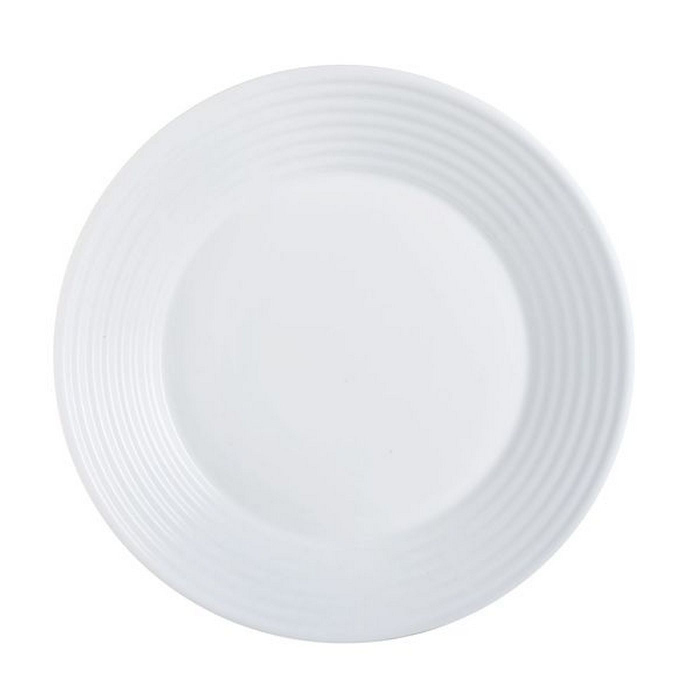 Harena - 6 Assiettes Creuses - Verre Opale Extra Résistant - Blanc - Luminarc