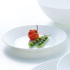 Harena - 6 Assiettes Creuses - Verre Opale Extra Résistant - Blanc - Luminarc