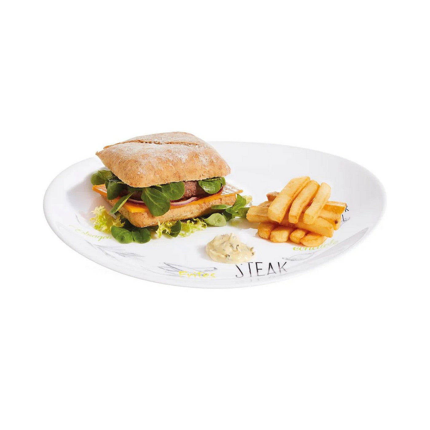 Friend'S Time - Plato Para Carne Decorado - Blanco - Friend'S Time - 30 cm - Luminarc